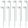 10 Packs 16in Plant Support Stakes Garden Flower Single Stem Support Stake Iron Plant Cage Support Ring For Tomatoes Orchid Lily Peony Rose Flower Ama