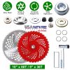 10" x 80T 9" x 36T Carbide Tip Brush Cutter Blades with Universal Adapter Kit Alloy Steel Blades Compatible with Brush Cutter Trimmer Weed Eater