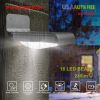 Solar Wall Lights Outdoor 16LEDs Stair Lamps 120° Motion Sensor 180°Lighting Garden Lights IP65 Waterproof Night Lamps for Garage Garden Deck Front Do