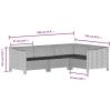 9 Piece Patio Lounge Set with Cushions Gray Poly Rattan