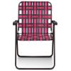 6 Pieces Folding Beach Chair Camping Lawn Webbing Chair