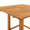 Bistro Table 29.5"x29.5"x43.3" Solid Wood Acacia