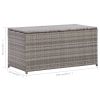 Patio Storage Box Poly Rattan 39.4"x19.7"x19.7" Gray