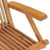 Folding Patio Chairs 4 pcs Solid Teak Wood