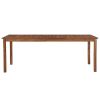 Patio Table 78.7"x39.4"x29.1" Solid Acacia Wood