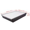 Patio Lounge Bed with Cushion Poly Rattan Brown