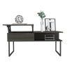 DEPOT E-SHOP Atlanta Lift Top Coffee Table, One Shelf, Carbon Espresso / Onyx