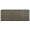 Patio Storage Box Poly Rattan 70.9"x35.4"x27.6" Gray