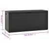 Patio Storage Box Anthracite 45.7"x17.3"x21.7"
