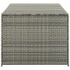 Patio Storage Box Poly Rattan 70.9"x35.4"x27.6" Gray
