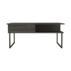 DEPOT E-SHOP Atlanta Lift Top Coffee Table, One Shelf, Carbon Espresso / Onyx