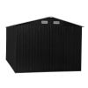 8'x12'ft Tool Shed - Charcoal Black