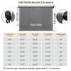Outdoor cordless patio sunshade splice curtain rolled up porch pavilion Mocha
