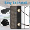 Shade Fabric Brown Sun Shade Cloth with Grommets for Pergola Replacement Shade Cover Canopy Cable Zip Ties