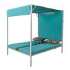 U_STYLE Outdoor Patio Sunbed Daybed with Cushions, Adjustable Seats