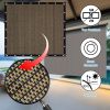 Shade Fabric Brown Sun Shade Cloth with Grommets for Pergola Replacement Shade Cover Canopy Cable Zip Ties